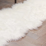 Yeknu High Pile Faux Sheepskin Carpet Cushion Living Room Bedroom Soft Anti-slip Rug