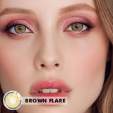 Yeknu  2Pcs/Pair Natural Color Contact Lenses For Eyes New Flare Colorcon Lenses Beauty Eye Color Contacts Natual Look Cosmetic