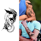 Yeknu  Long-lasting waterproof temporary tattoo stickers simulated non-reflective fox eagle pattern fake tattoos for boys and girls