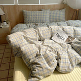 Yeknu  Nordic sling Cotton Pink Stripes Duvet Cover 150x200 Size Girl's Room housse Skin friendly Breathable Comforter Sets