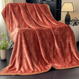 Yeknu  new solid color blanket flannel winter nap blanket piled thickened coral fleece casual blanket