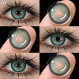 Yeknu  Daily Colored Contact Lenses Myopia 1 Day Disposable Colored Pupils Green Eye Contacts Gray Natural Fashion Lenses