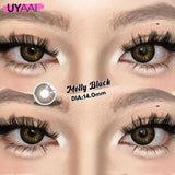 Yeknu  1Pair Fashion Big Lenses Colored Contact Lenses for Eyes Beauty Blue Eyes Lenses Natural Green Brown Grey Lens