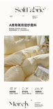 Yeknu 2025 new class A aerobic knitted cotton printing small fresh four-piece set, bed sheet, bed hat four-piece set