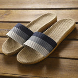 Yeknu  Summer Women Slippers Anti-Slip Home Slippers Lightweight Shoes Women Indoor Linen Slippers Soft Shoes