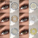 1 Pair Colored Contact Lenses Natural Yearly Lenses Brown Contact Lenses High Quality Natural Lenses for Makeup Lens