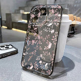 Yeknu  Abstract Plants Flower Phone Case For iPhone 16 Pro Case iPhone 13 15 14 11 12 17 Pro Max 7 8 Plus XR 16e XS SE Clear Soft Cover