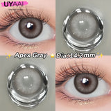 Yeknu  1 Pair Yearly Beauty Fashion Lenses Colored Contact Lenses for Eyes Blue Eyes Lenses Natural  Gray Lens Brown Lens