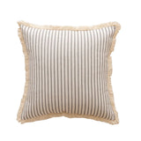 Yeknu  1Pcs Striped Throw Pillow Cover Decorative Square Cushion Case for Sofa Home 45x45/50x50/30x50cm Hemp Pillowcase With Tassels