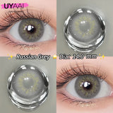 Yeknu  1 Pair Yearly Beauty Fashion Lenses Colored Contact Lenses for Eyes Blue Eyes Lenses Natural  Gray Lens Brown Lens