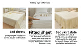 Yeknu 3/4Pcs Korean Princess Style Floral Ruffles Bedding Set Skin-friendly Soft Duvet Cover Set Bed Sheet Or Bed Skirt Pillowcases