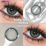 Yeknu  1 Pair Yearly Beauty Fashion Lenses Colored Contact Lenses for Eyes Blue Eyes Lenses Natural  Gray Lens Brown Lens