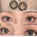 Yeknu  1 Pair Lenses Color Contact Lenses for Eyes Prescription Grey Korean Lenses Brown Natural Lenses