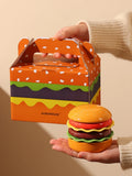 Yeknu Hamburger Dish Seasoning Dish Six Piece Set Dipping Dish Cute Tableware Ceramic Underglaze Color Soy Sauce Dish Household Side D