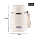 Yeknu  620ml Fashion Stainless Steel 316 Braised Flask Portable Thermal Lunch Box Stew Beaker Adult Students Vacuum Flask Travel Tumble