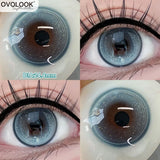 Yeknu  Daily Disposable 10PCS Colored Contact Lenses for Eyes Myopia Lens Beauty Pupils Eye Lenses Fashion Blue Purple Lenses