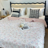 Yeknu 2025 new Mu yarn cotton summer quilt wrinkled yarn air conditioner quilt household skin-friendly thin quilt machine washable