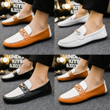 Yeknu  Men's Casual Shoes Soft Comfortable Driving Moccasins Slip on Loafers Shoes for Man Light Flat Walking Shoes zapatillas hombre