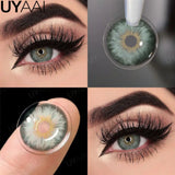 Yeknu   Cleopatra Series Color Contact Lenses For Eye Brown Color Lens Blue Eyes Contact Makeup Beauty Colored Pupils Gray Natural