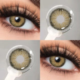 Yeknu  1 Pair Korean Colored Contact Lenses With Prescription Myopia Lenses Green Lenses Grey Lenses High Quality Contacts