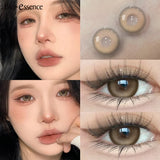 Yeknu  1 pair Natural Lenses Korean Lenses Colored Contact Lenses with Prescription Blue Lenses Big Eye Lenses Wholesales