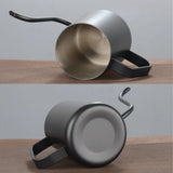 Yeknu  600ml Non-stick Coating Coffee Tea Pot Slender Mouth Coffee Kettle with Handle Lid Free Shipping