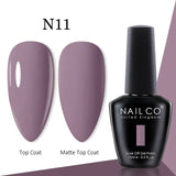 Yeknu  15ml Gel Nail Polish LED Semi-permanent Summer Varnish UV Vernis Blue Color Enamels For Nails Gellak Top Coat Base Polish