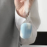 Yeknu  Niche Lns Fresh Blue Sky Sky White Cloud Earphone Set Pendant Suitable For Apple Airpods Pro2 Protective Cover