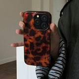 Yeknu  Ins Amber Irregular Pattern Case For iPhone 16 Pro 15 14 Pro Max 15Pro Soft Phone Protection Cover for iPhone 12 13 Funda coque