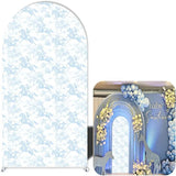 Yeknu  Mehofond Custom 2-Sided Toile De Jouy Jungle Safari Kids Birthday Party Baby Shower Cover Chiara Arch Background Decor Backdrop