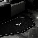 Yeknu Cross Black White Minimalist Carpet Comfortable Refreshing Bedroom Decoration Carpets Dirty Easy To Clean Corridor Rug Tapete IG