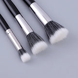Yeknu  Dot brush Blush brush pure wool flat head small large optional makeup brush Soft hair wooden handle beauty tools