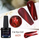 Yeknu  Transparent Cat Eye Gel Nail Polish 10ml UV Nail Art Semi Permanent Lakiery Hybrydowe Magnet SPAR Lacquer Gel Vernis Soak