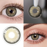 Yeknu  New Bio-essence 1 Pair Green Contact Lenses for Eyes Gray Lenses Brown Lenses Makeup Fashion Lenses 1 Year Pupils