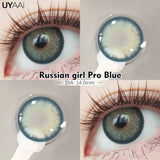Yeknu  Fashion1 Pair  Color Contact Lenses High Quality Lenses Blue Myopia Lenses Makeup Gradient Lenses