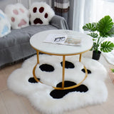 Yeknu  Lovely Cat Paw Pattern Soft Plush Carpet Home  Rugs and Carpets for Home Living Room