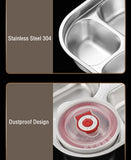 Yeknu  1200ml Portable Stainless Steel 304 Thermal Lunch Box With Insulation Bag Leak-Proof Bento Box Adult Student Food Container