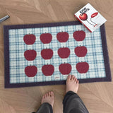 Yeknu  Fruit PVC Welcome Doormat Korean Style Cuttable Apple Pear House Entrance Mat Carpet Anti Dust Pad Outdoor Aesthetic Home Decor