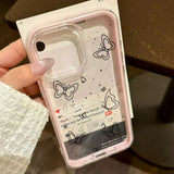 Yeknu  Tansparent TPU Pink Lotus Phone Case For iPhone 17 Pro 16 11 13 ProMax 17 12 13 15 14 Air Shockproof Funda Cover Silicone Luxury