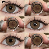 Yeknu  Colored Contact Beauty Blue Contacts Big Eyes Black Lens Makeup Green Lens Natural Brown Eye Lenses Cosmetics Red lens