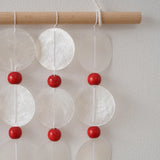 Yeknu  Handmade Shell Wind Chime Nordic Korean Style Natural Vibe Hanging Decorations Home Office Nursery Decor Photography Accessories