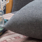 Yeknu  Large Square Pillowcase Coffee Sofa Back Huge Cushion Cover Washable Living Room Bedroom Pillow Cases Solid Color 60/70/80CM