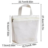 Yeknu  Portable Travel Mesh Cosmetic Toiletry Bag Large Capacity Transparent Storage Bag Hanging Cosmetic Storage Bag
