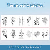 Yeknu  Fresh and Elegant Temporary Tattoo Sticker, Long-lasting and Waterproof, Leaf, Realistic Fake Tattoos for Women, For Arm, Finger