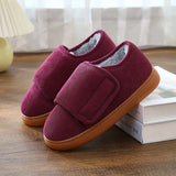 Yeknu  Winter Men CottonSlippers Short Plush Men's Cotton Boots Indoor Fluffy House Fur Slippers Men Casual Soft Fur Furry Men Shoes