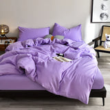 Yeknu  Four Seasons White Bedding Four-Piece Set 220x224 Luxury King Size Home Hotel Duvet Cover Sheet Pillowcase Hypoallergenic