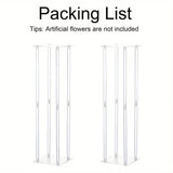 Yeknu  Acrylic transparent cylindrical flower stand vase, 31.5-inch high vase used as centerpiece for wedding tables, birthday parties,