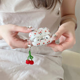 Yeknu  Korean Ins frosted cute cherry suitable for Apple AirPods Pro 2 Generation 3 Generation Headphone Case Protective Case 1 Generat