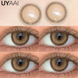 Yeknu  NEW Contact Lenses Beauty Eye Color Lenses Black Lens Fashion Eye Beauty Makeup Lenses Soft and Comfortable Blue Contacts