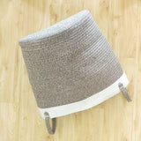Yeknu  Cotton Rope Hamper Clothing Storage Basket Toy Debris Storage Basket Collapsible Organizer